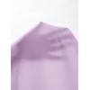 imageFloerns Womens Ruched Sleeveless Halter Neck Tie Back Hanky Hem Crop Cami TopLilac Purple