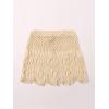 imageFloerns Womens Bathing Suit Tie Waist Crochet Beach Cover Up SkirtApricot