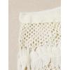 imageFloerns Womens Bathing Suit Tie Waist Crochet Beach Cover Up SkirtApricot Solid