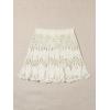 imageFloerns Womens Bathing Suit Tie Waist Crochet Beach Cover Up SkirtApricot Solid