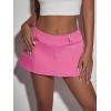 imageFloerns Womens Casual A Line Flare Jean Denim Mini Skirts with PocketPastel Pink