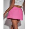 imageFloerns Womens Casual A Line Flare Jean Denim Mini Skirts with PocketPastel Pink