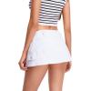 imageFloerns Womens Casual A Line Flare Jean Denim Mini Skirts with PocketWhite