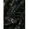 imageFloerns Womens Plus Size Boho Floral V Neck Short Sleeve A Line Long DressBlack Ink