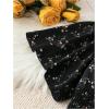 imageFloerns Womens Plus Size Boho Floral V Neck Short Sleeve A Line Long DressBlack Ink