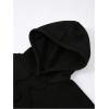 imageFloerns Mens Long Sleeve Lightweight Drawstring Letter Print Graphic Hoodies Sweatshirt TopsBlack Ink Slogan