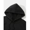 imageFloerns Mens Long Sleeve Lightweight Drawstring Letter Print Graphic Hoodies Sweatshirt TopsBlack and White