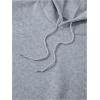 imageFloerns Mens Long Sleeve Lightweight Drawstring Letter Print Graphic Hoodies Sweatshirt TopsLight Grey Black