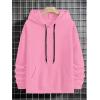 imageFloerns Mens Long Sleeve Lightweight Drawstring Letter Print Graphic Hoodies Sweatshirt TopsPink