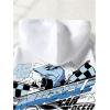 imageFloerns Mens Long Sleeve Lightweight Drawstring Letter Print Graphic Hoodies Sweatshirt TopsWhite Car