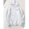 imageFloerns Mens Long Sleeve Lightweight Drawstring Letter Print Graphic Hoodies Sweatshirt TopsWhite Car