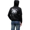 imageFloerns Mens Long Sleeve Lightweight Drawstring Letter Print Graphic Hoodies Sweatshirt TopsWhite Ink Black