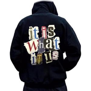 imageFloerns Mens Long Sleeve Lightweight Drawstring Letter Print Graphic Hoodies Sweatshirt TopsBlack Jade