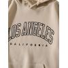 imageFloerns Mens Letter Graphic Print Lightweight Hoodies Long Sleeve Drawstring Pullover Sweatshirts With PocketsApricot