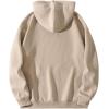 imageFloerns Mens Letter Graphic Print Lightweight Hoodies Long Sleeve Drawstring Pullover Sweatshirts With PocketsApricot