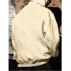 imageFloerns Mens Letter Graphic Print Lightweight Hoodies Long Sleeve Drawstring Pullover Sweatshirts With PocketsKhaki Letter
