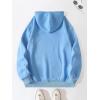 imageFloerns Mens Letter Graphic Print Lightweight Hoodies Long Sleeve Drawstring Pullover Sweatshirts With PocketsLight Blue