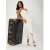 imageFloerns Womens Asymmetrical Fringe Hem Sleeveless Bodycon Party Long DressBeige