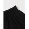 imageFloerns Womens Summer Tribal Print Elastic Waist Beach ShortsBlack Solid