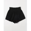 imageFloerns Womens Summer Tribal Print Elastic Waist Beach ShortsBlack Solid