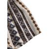 imageFloerns Womens Summer Tribal Print Elastic Waist Beach ShortsBrown Multi