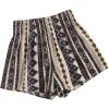 imageFloerns Womens Summer Tribal Print Elastic Waist Beach ShortsBrown Multi