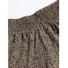 imageFloerns Womens Summer Tribal Print Elastic Waist Beach ShortsKhaki Dots