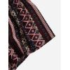 imageFloerns Womens Summer Tribal Print Elastic Waist Beach ShortsMaroon Tribal