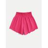 imageFloerns Womens Summer Tribal Print Elastic Waist Beach ShortsSolid Pink