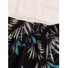 imageFloerns Womens Summer Tribal Print Elastic Waist Beach ShortsTropical Black