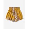 imageFloerns Womens Summer Tribal Print Elastic Waist Beach ShortsYellow Flower