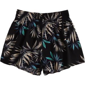 imageFloerns Womens Summer Tribal Print Elastic Waist Beach ShortsTropical Black