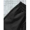 imageFloerns Mens Letter Graphic Print Drawstring Waist Workout Track ShortsBlack