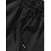 imageFloerns Mens Letter Graphic Print Drawstring Waist Workout Track ShortsBlack