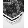 imageFloerns Mens Letter Graphic Print Drawstring Waist Workout Track ShortsBlack and White