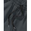 imageFloerns Mens Letter Graphic Print Drawstring Waist Workout Track ShortsDark Grey