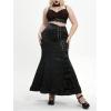 imageFloerns Womens Plus Size Double V Neck Wide Strap Floral Lace BraletteBlack Lace