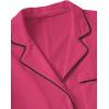 imageFloerns Womens Notch Collar Short Sleeve Sleepwear Two Piece Pajama SetHot Pink
