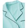 imageFloerns Womens Notch Collar Short Sleeve Sleepwear Two Piece Pajama SetMint Blue