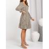 imageFloerns Womens Boho Square Neck Smocked Long Puff Sleeve A Line Maxi DressMint Beige