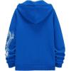 imageFloerns Mens Causal Graphic Print Long Sleeve Zip Up Drawstring Thermal Hoodies Sweatshirt With PocketsRoyal Blue