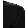 imageFloerns Mens Causal Short Sleeve Polo Shirts Contrast Collar Half Placket TShirtsBlack Red