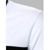 imageFloerns Mens Causal Short Sleeve Polo Shirts Contrast Collar Half Placket TShirtsBlack and Pink
