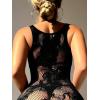 imageFloerns Womens Sheer Mesh Sleeveless Babydoll Slip Lingerie NightgownMidnight Black