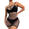Azure Black Rhinestone