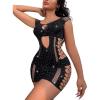 Black Solid Rhinestone