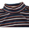 imageFloerns Womens Mock Turtleneck Long Sleeve Slim Fit Stretch Striped TShirts Tunic Tops Fall Fashion Trendy Outfits ClothesMulti Striped