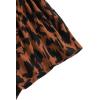 imageFloerns Womens Tie Bow Floral Print Summer Beach Elastic ShortsBrown