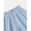 imageFloerns Womens Tie Bow Floral Print Summer Beach Elastic ShortsLight Blue