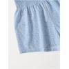 imageFloerns Womens Tie Bow Floral Print Summer Beach Elastic ShortsLight Blue